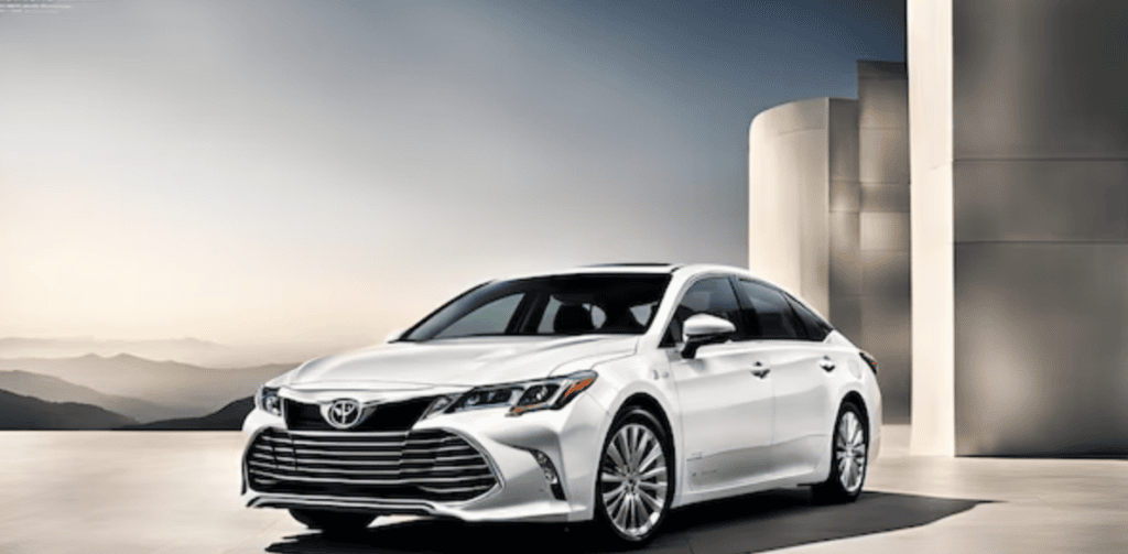 White toyota avalon hybrid